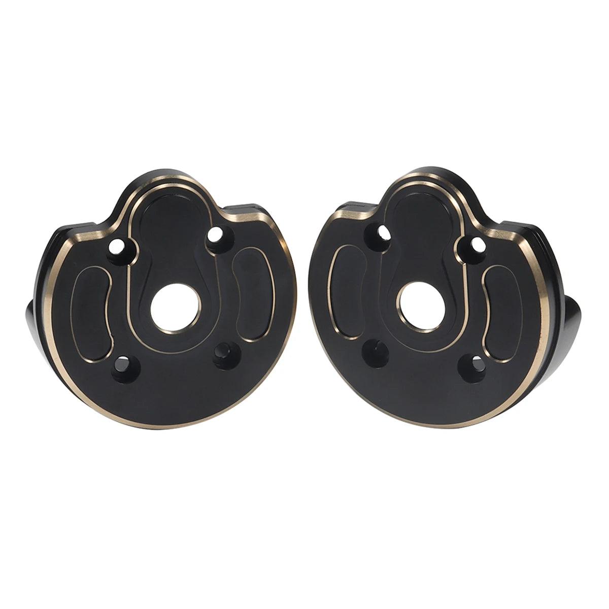 Black Brass Weights Steering Knuckles Portal Cover Set for Axial Capra SCX10 III AR45P SuperShafty CP44 Vanquish F9 Axle Housing