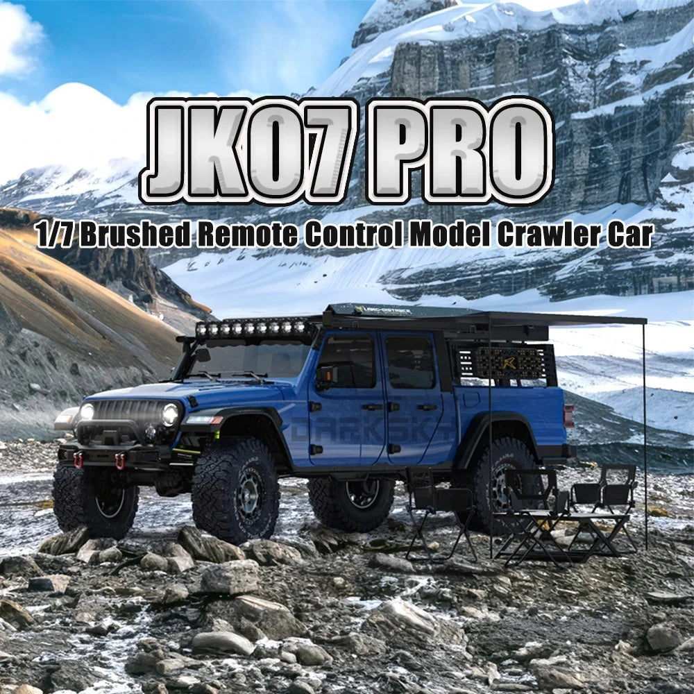 JK07 PRO Brushed 4x4 RTR RC Crawler 1/7 Electric Remote Control Model Car Buggy Adults Children's Toys