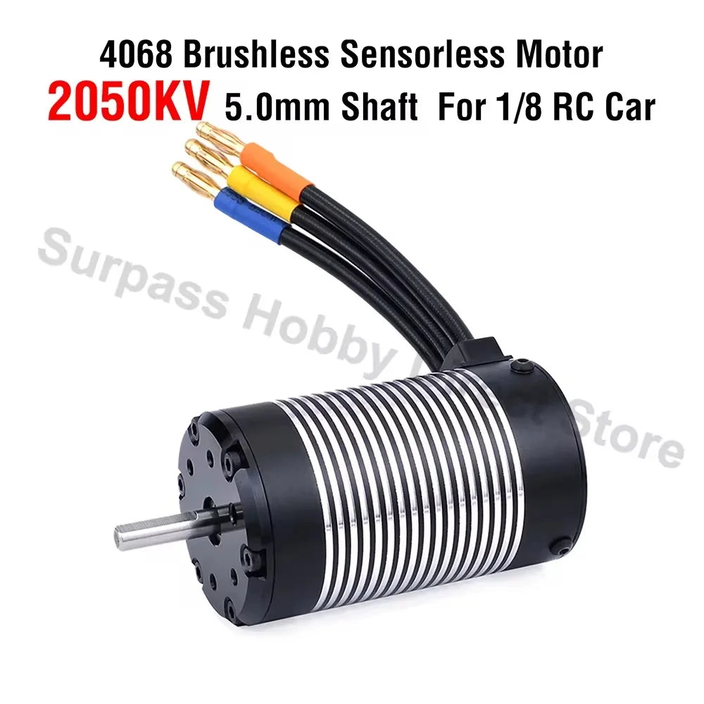 Surpass Hobby Rocket 2845 F540 3650 3660 3665 3670 3674 4068 Waterproof Brushless Motor for 1/10 1/12 RC Car Robot WLtoys 12428