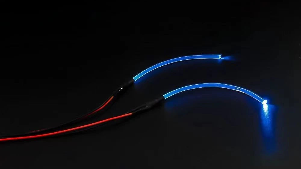 2 LED Daytime Running Light Strobe Light Bent At Will for 1/10 RC Crawler Drift Car Traxxas TRX4 Defender Bronco SCX10 RC4WD D90