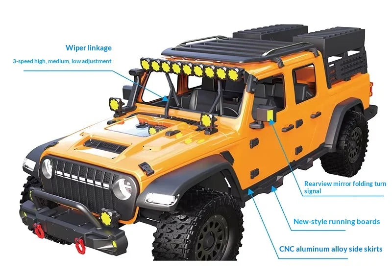 Maker model CK5812 remote control 1/7 electric four-wheel drive dual-speed differential lock off-road vehicle climbing car