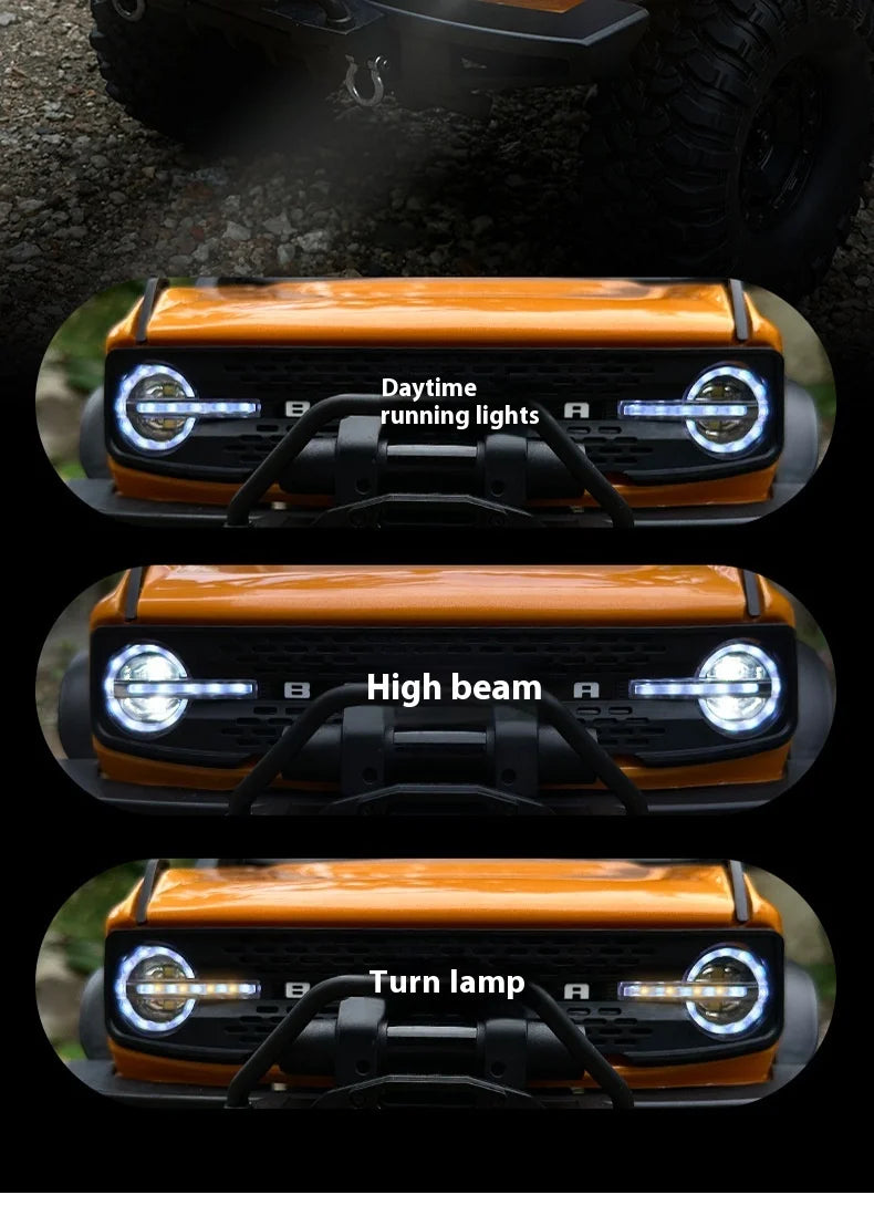 NEW Upgrades 2025 HB R001 Bronco with electric winch 1/10 4WD Remote Control Off-road Vehicle Electric Model RC Climbing