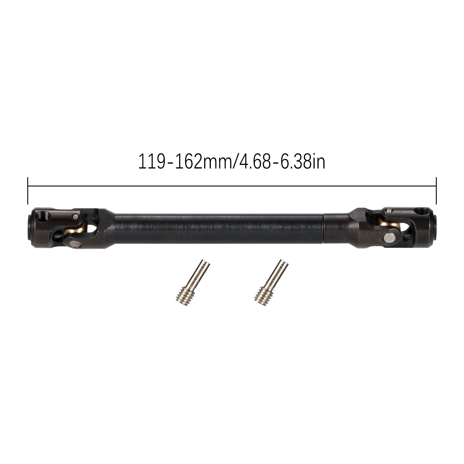Hardened Steel Driveshaft Heavy-Duty RC Car Drive Shaft for 1/10 RC Crawler SCX10 II III Pro Wraith Capra RR10 TRX4 Element LCG