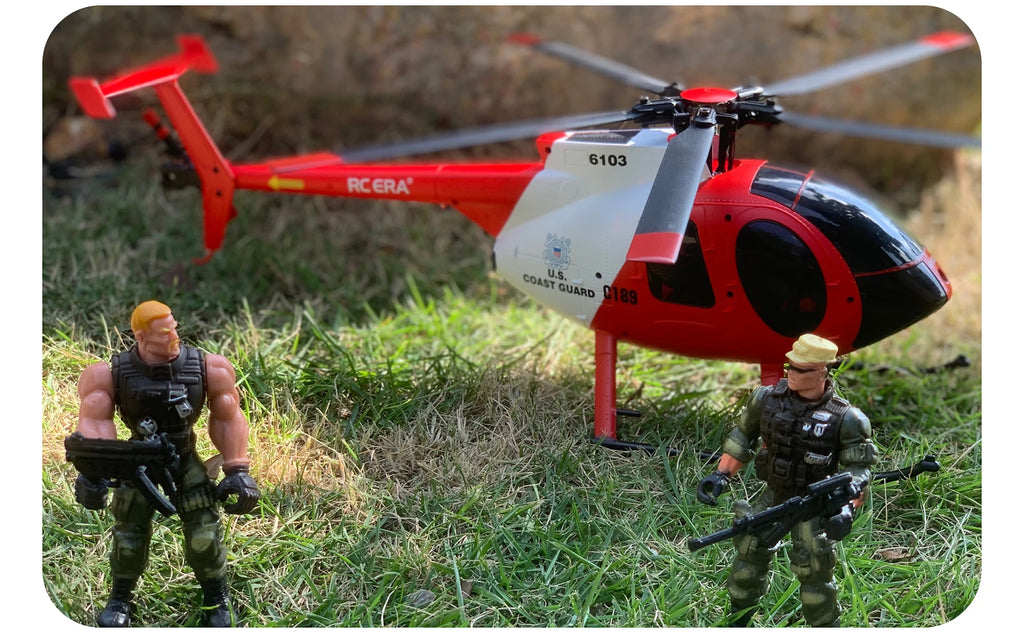 MD500 C189 Remote Control Helicopter Aircraft Add Optical Flow Positioning 6-Axis Gyro Dual Brushless Motors RC Heli for Adults