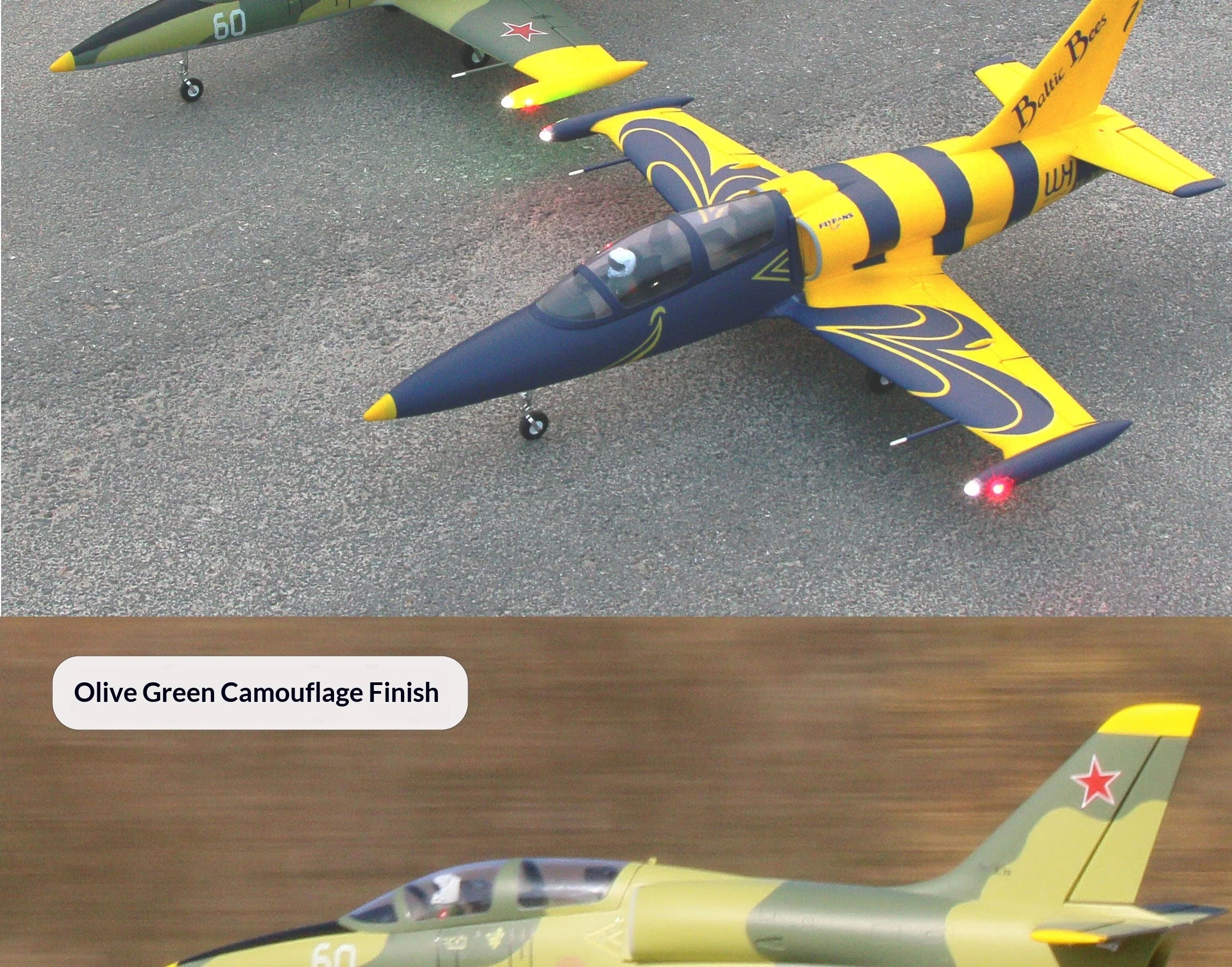 Flyfans L-39 Rc Airplane 64mm Edf Fixed Wing Jet With Retractable Landing Gear Navigation Lights 4s 6s Dual Power Hobby Aircraft