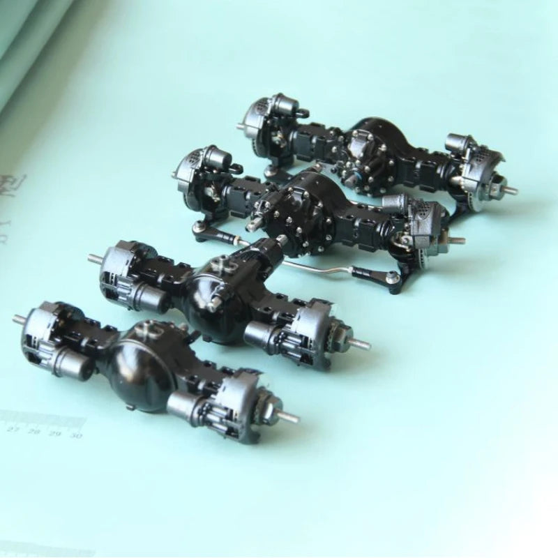1/14 RC Truck Metal 4x4/6x6/8x8 Front Rear Power Axle Diff Lock Simulated Brake Disc for Tamiya Scania MAN Benz VOLVO Car Parts