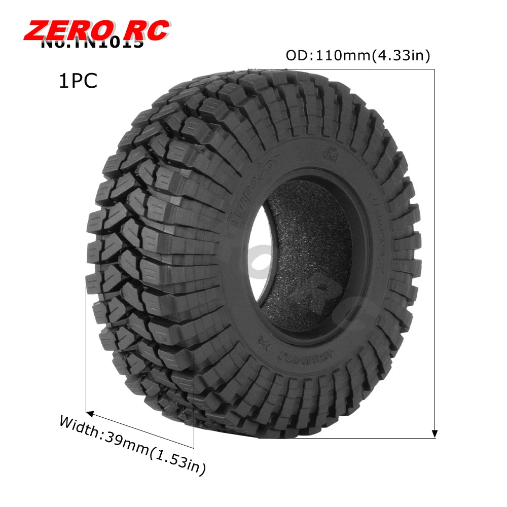 RC TRUCK 1.9" Rock Crawler Tires 90-117mm Tyre For 1/10 Off Road AXIAL SCX10 II III CAPRA TRAXXAS TRX-4 RGT MST RC4WD D90 WHEEL