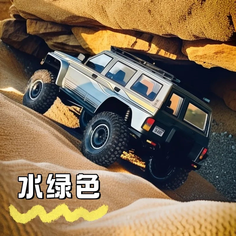 YIKONG YK4107/PRO 1/10 Scale 4WD RC Car Dual Speed Brushless Off-Road Crawler Truck Realistic RC Model Toy Gift for Ages 14+