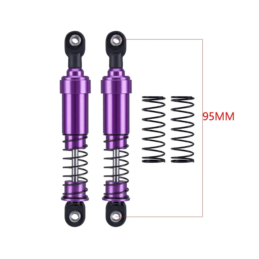 HooCrawler 75mm-115mm Big Bore Shocks with Oil Filled for 1/10 RC Crawler LCG Chassis Cheater Rigs Capra SCX10 TRX4 Gspeed V4