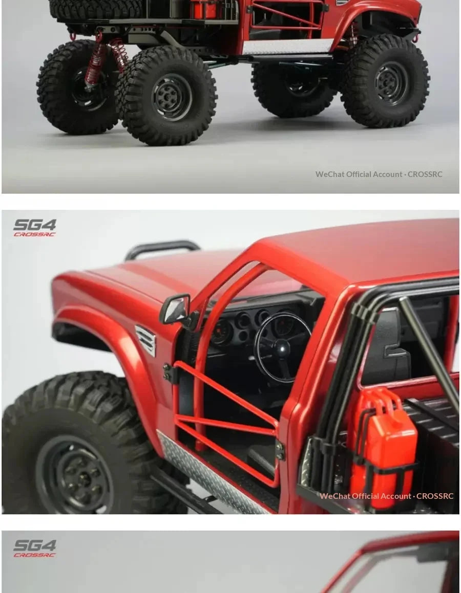 CROSSR Sg4 Half-Scale Sp4 Truck 1/10 Remote-Controlled Electric Four-Wheel-Drive Competitive Climbing Off-Road Vehicle Model
