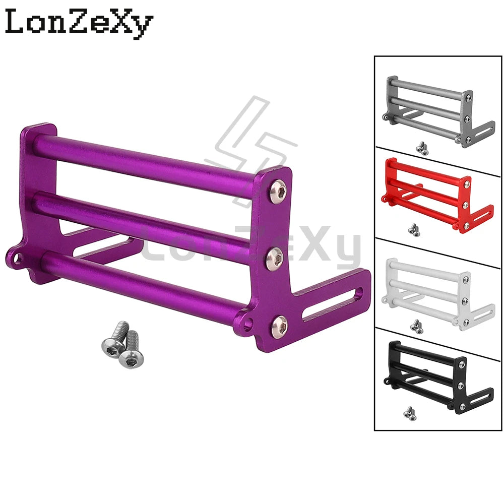 Aluminum Front Bumper Bull Bars for 1/10 RC Crawler Axial SCX10 TRX4 LCG Chassis FJ40 Dodge Power Wagon Cab Cliffhanger Body