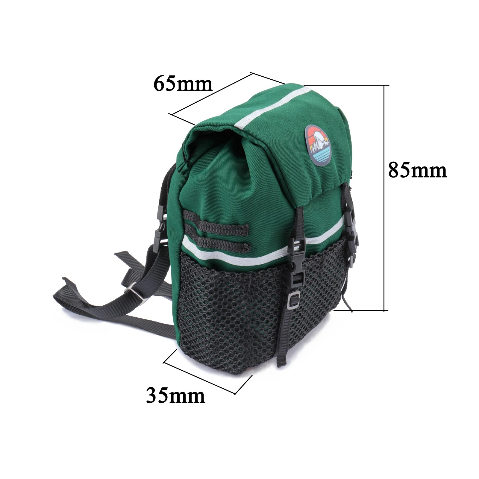 Simulation Backpack Shovel Storage Bag Luggage Bag Handbag Decoration for 1/8 1/10 RC Crawler Car Axial SCX10 Trax/as TRX4 D90