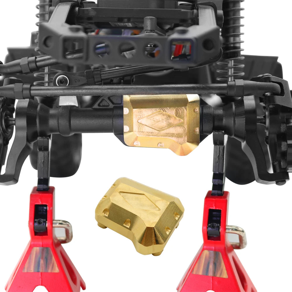 1/10 RC Crawler TRX-4 Brass Heavy Duty Counter Weight Set Portal Drive Axle Housing Bumper Mount TRX4 TRX6 Upgrade Parts