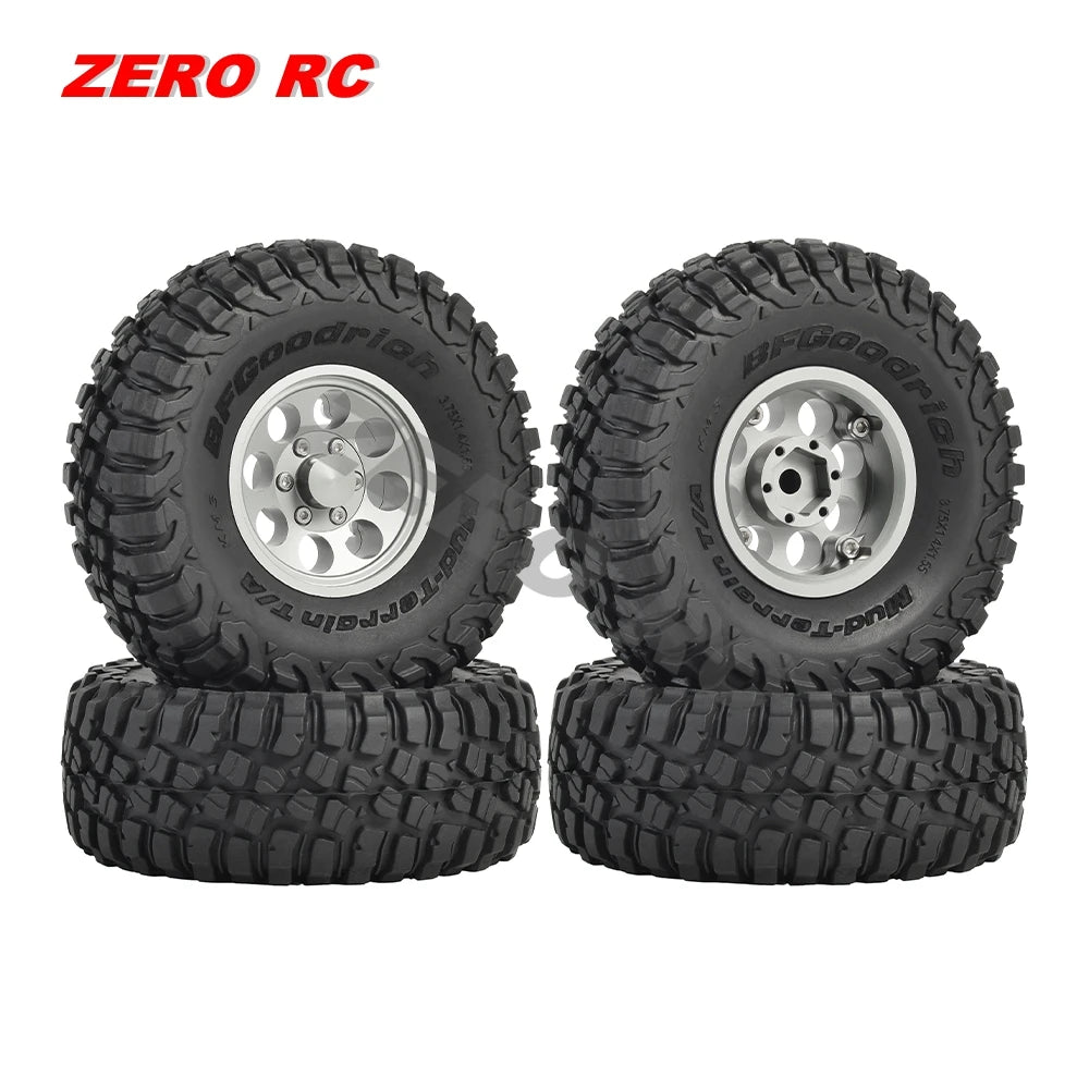 RC Crawler Car Soft 1.55" Off Road Mud Tires 76*27mm 95*35mm Foam Insert For D90 TF2 Tamiya CC02 LC70 MST JIMNY Blocks WHEEL