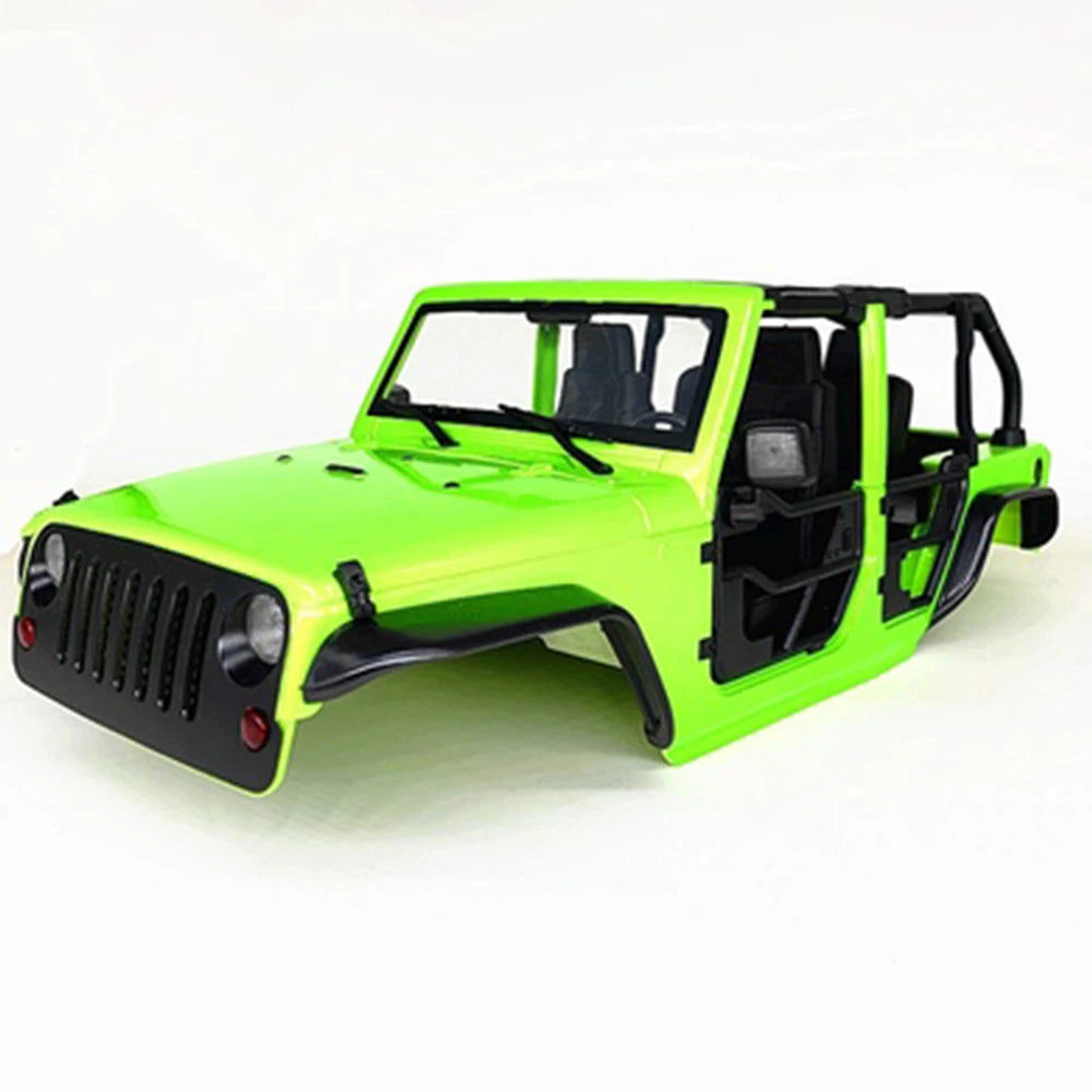 Tube Doors Hard Body Car Shell 12.3" 313mm Wheelbase for 1/10 RC Crawler TRX4 Redcat GEN8 Axial SCX10 90046 Jeep Wrangler