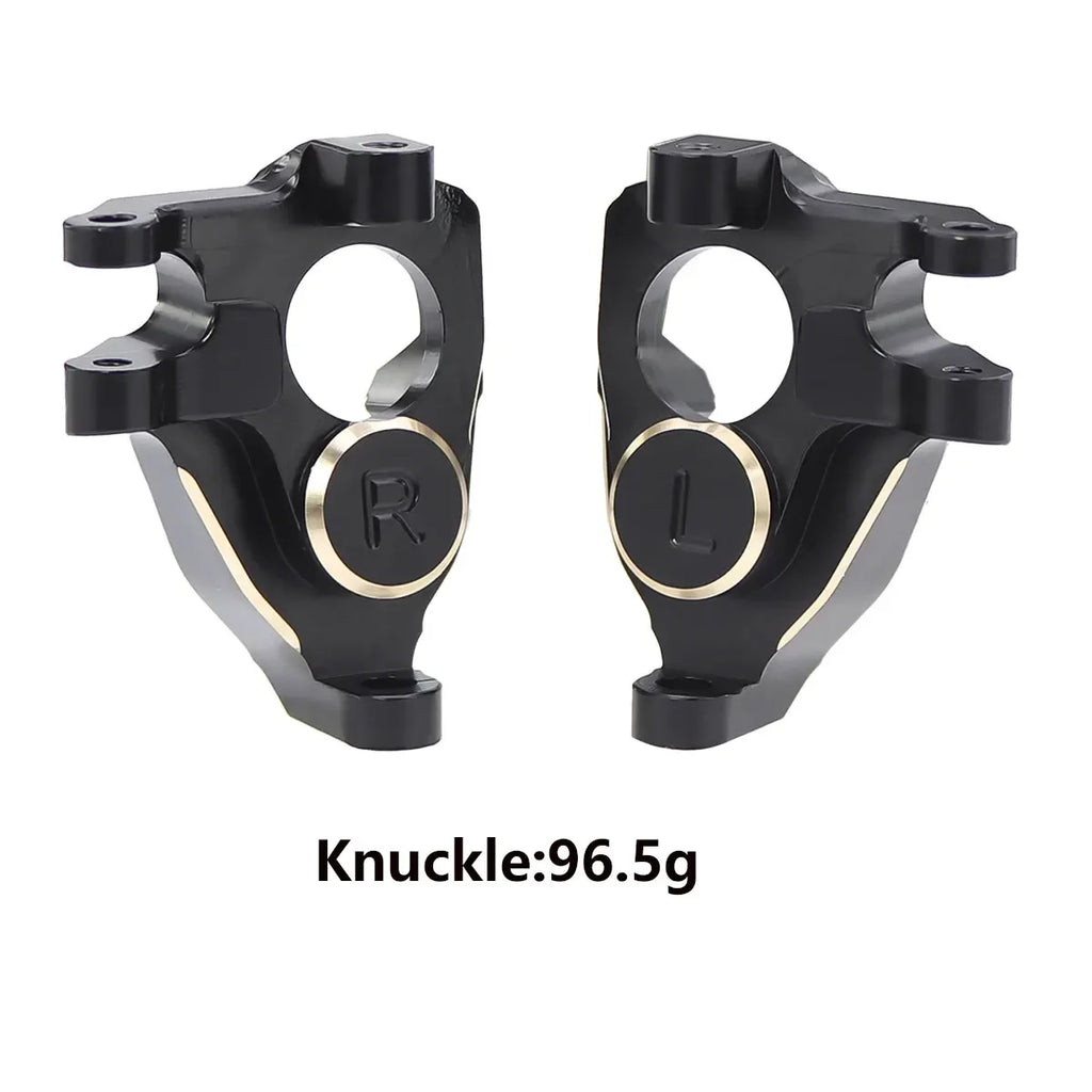 F10 Axle Brass Weights Steering Knuckles Front and Rear Portal Cover for 1/10 RC Crawler Vanquish VRD VS4-10 Phoenix LCG Upgrade