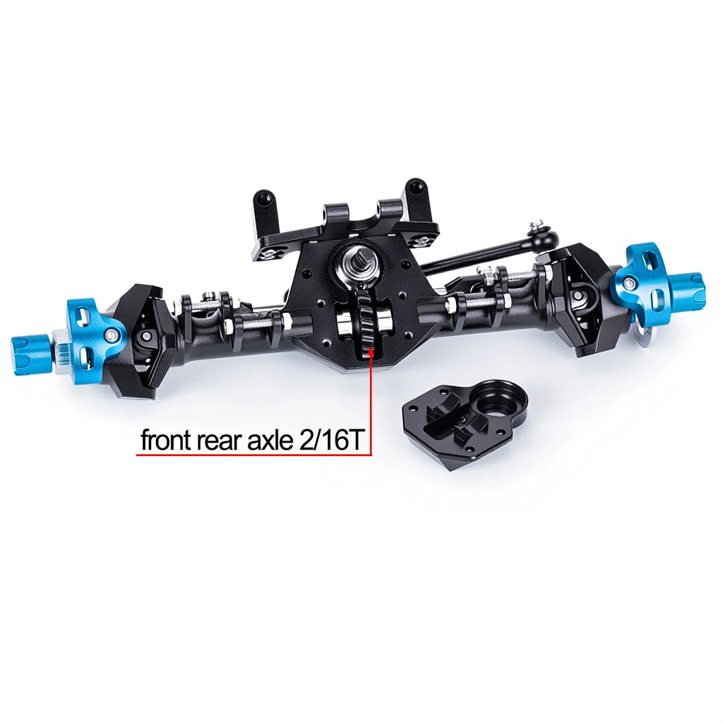 HooCrawler CNC Aluminum SCX24 RC Crawler Axles +9mm Straight Axles for 1/24 RC Crawlers SCX24 90081 C10 JEEP Gladiator