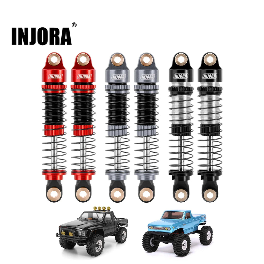 INJORA 53MM 59MM Threaded Shocks for 1/18 Redcat Ascent18 HPI Venture18
