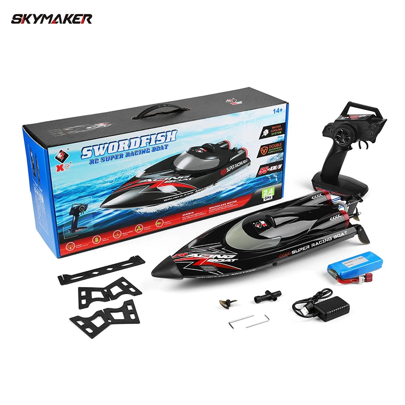 WLtoys WL916 High Speed RC Boat 55km/h Remote Control Boats 2.4GHz  Capsize Low Battery Alarm RC Boat Toy Gift for Kids Adults