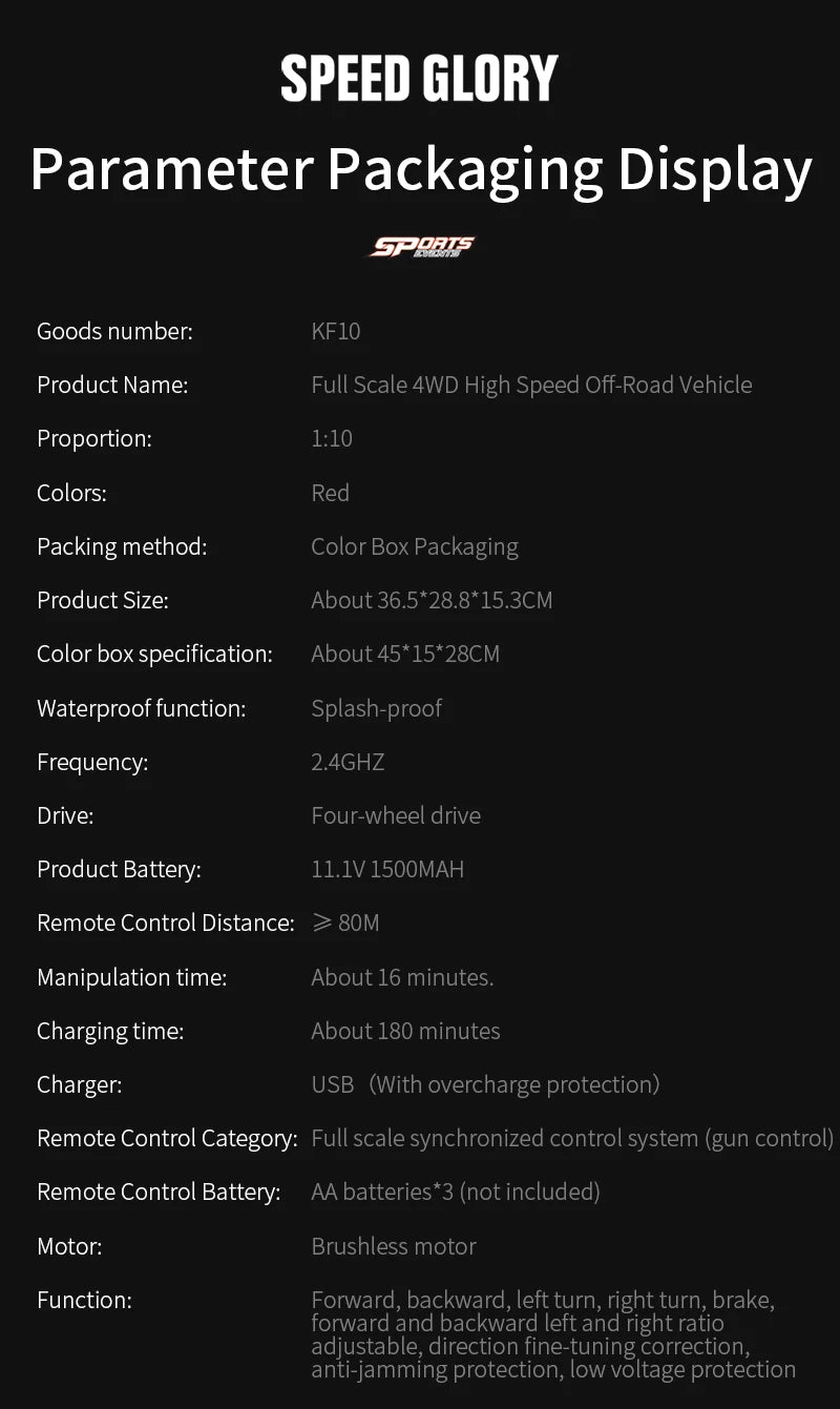 Teeggi KF10 MAX 1/10 4WD 3S High Speed Rc Off-road Car 60KM/H Brushless motor 2S KF10PRO RC Truck Drift Racing Cars Toy For Gift