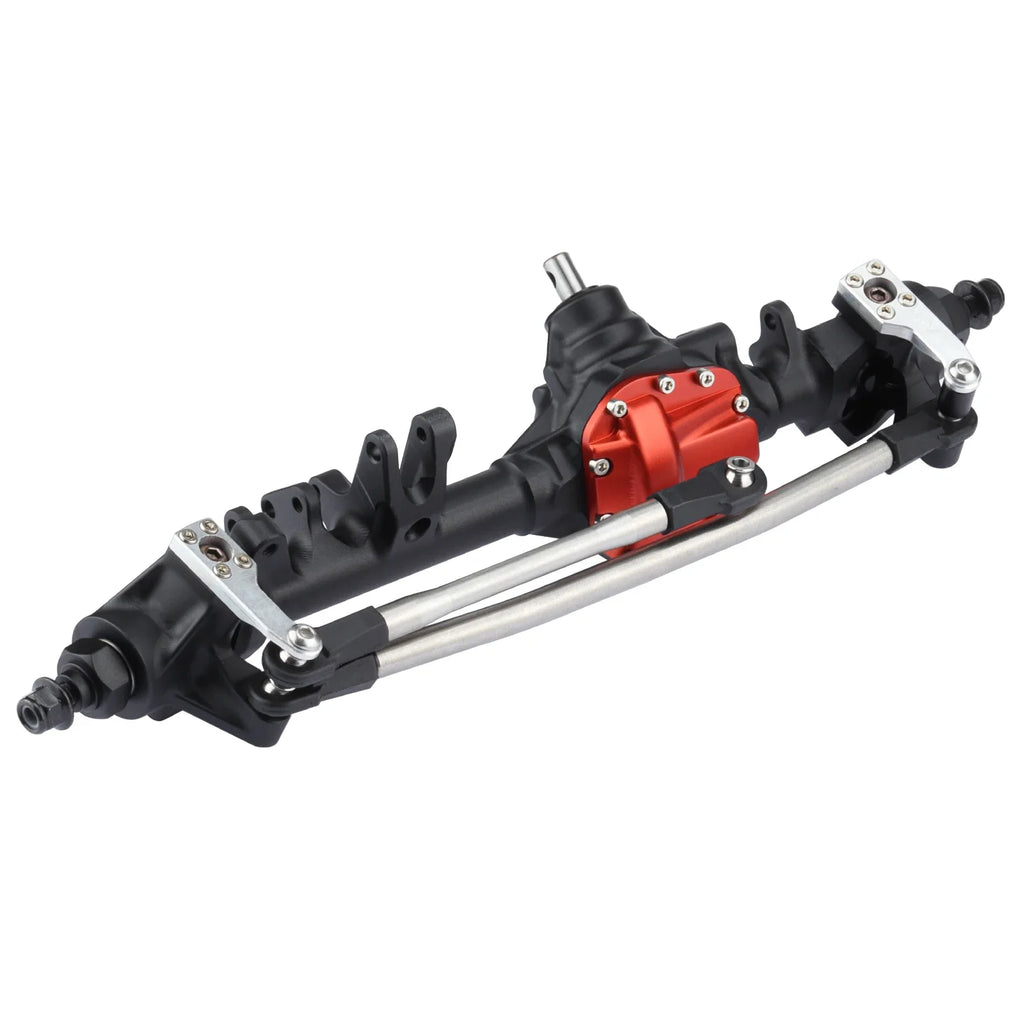 Machined Aluminum One Piece Construction Offset Straight Axle Set for 1/10 RC Crawler Axial SCX10 II VS4-10 Rock Trucks Parts