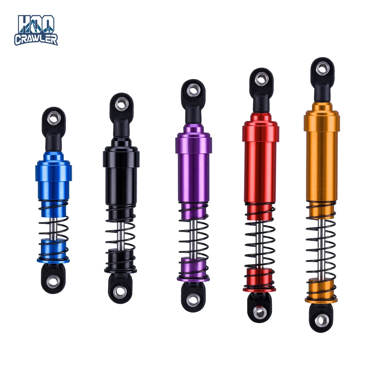 HooCrawler 75mm-115mm Big Bore Shocks with Oil Filled for 1/10 RC Crawler LCG Chassis Cheater Rigs Capra SCX10 TRX4 Gspeed V4