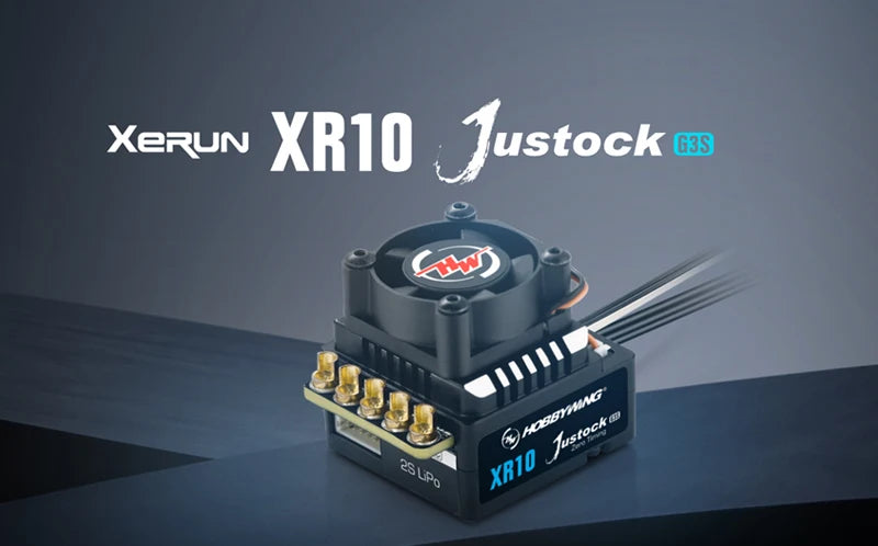 HobbyWing XERUN XR10 Justock G3S 60A Inductive Brushless Electric Adjustment/Motor Set Suitable for 1/10 RC Drift Cars