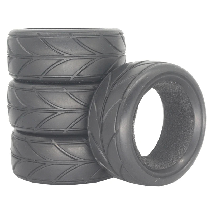 1:10 Scale RC model Car parts On Road 26mm High Grip Rubber Tires Fit HSP HPI HIMOTO REDCAT Racing for HSP 94123/94122/94103