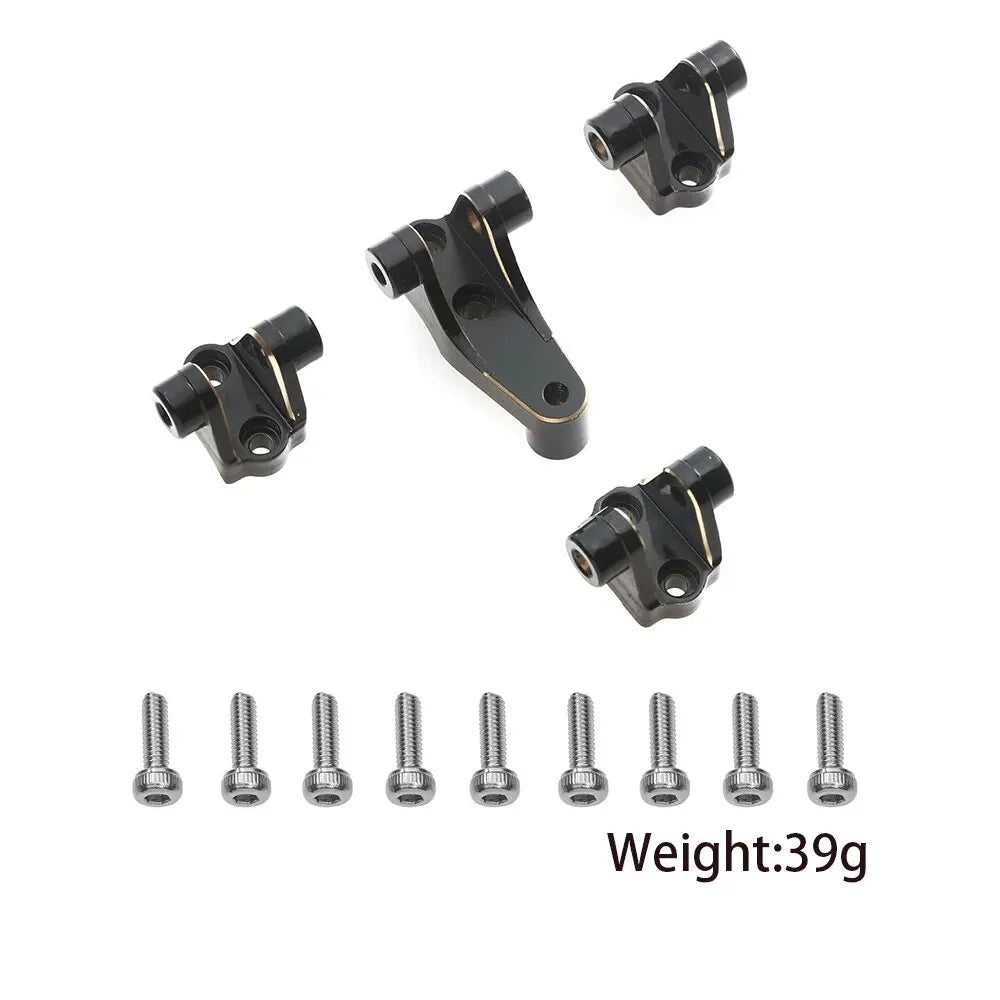 Brass Black Counterweight Portal Axle C-Hub For 1/10  TRX4 TRX6 RC Crawler Car Upgrade Parts