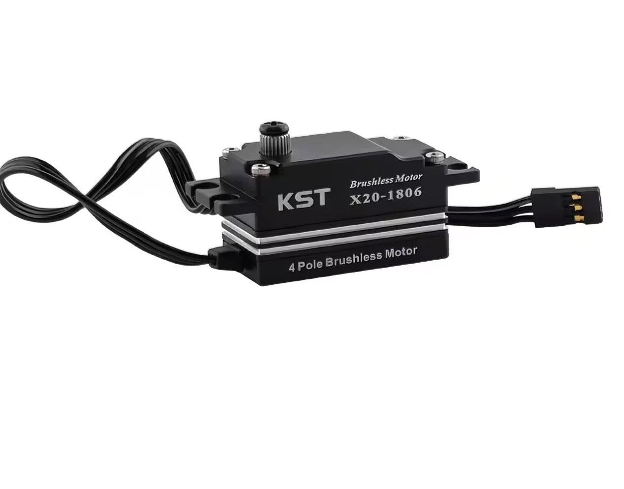 KST X20-1806 Brushless Servo Low-Profile 18Kgf.cm 0.06sec for RC Car Plane - High Torque Quick Response Remote Control Accessory