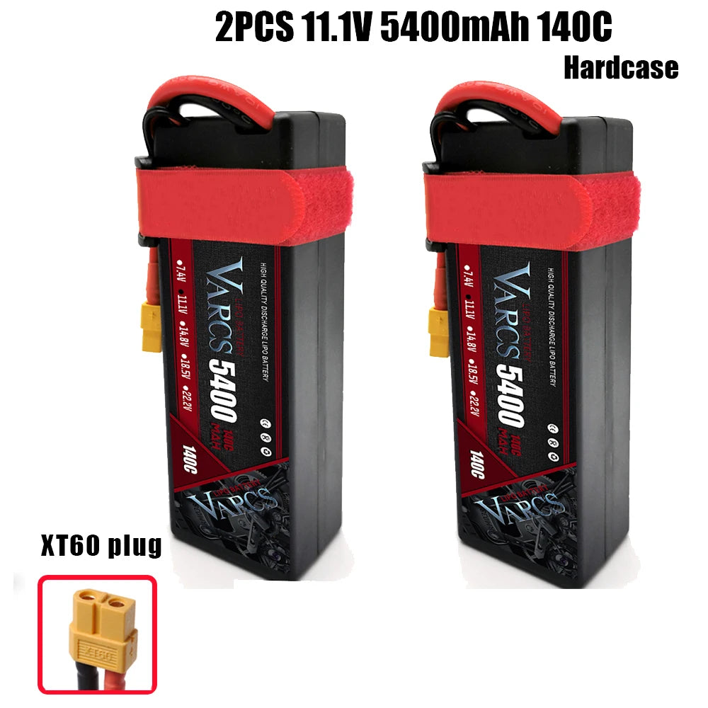VARCS Lipo 3S 4S Lipo 14.8V 15.2V 11.1V 11.4V Battery 6500mah 7000mah  8400mah 9200mah 10000mah 6200ma 5200mah XT90 EC5 RC Car