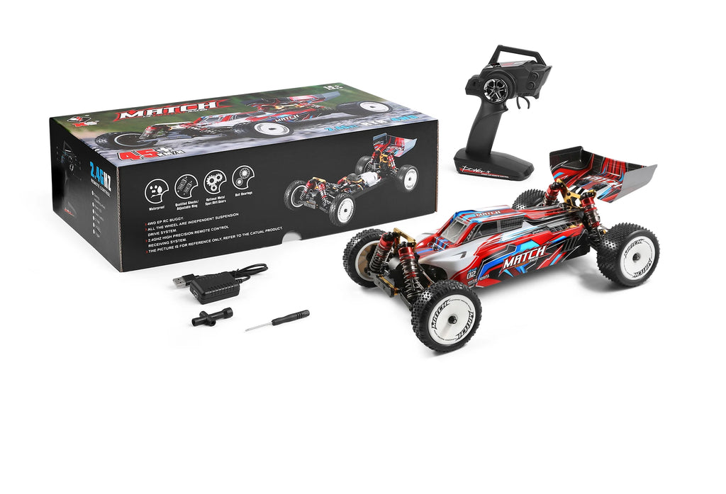 Wltoys 104001 RTR 1/10 4WD RC Car 2.4G Remote Control Racing Car Drift 45km/h High Speed Off-Road Climbing Metal Vehicles Toys