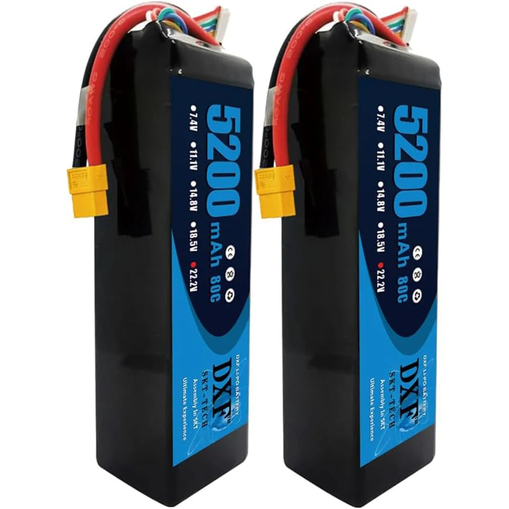 2PCS VARCS 7.4V 7.6V 11.4V 11.1V 15.2V 14.8V 22.2V 2S 3S 4S 6S 5200Mah 6300Mah 6500mAh 6200mAh 6750mAh 8000mAh 7000mAh 10000mah