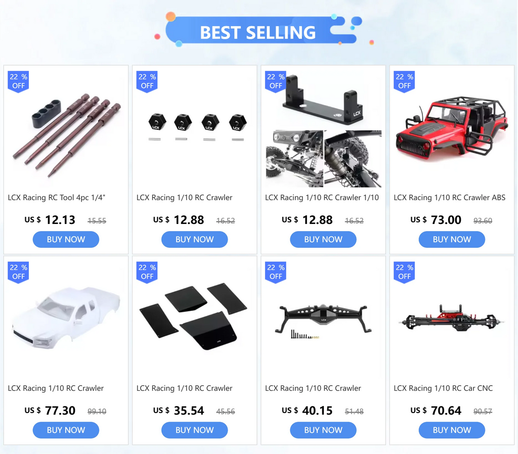 LCX Racing 1/10 RC Crawler Aluminum Front Bumper for Traxxas TRX4 TRX6 Axial SCX10 II III PRO Gen8 Upgrades Parts Accessories