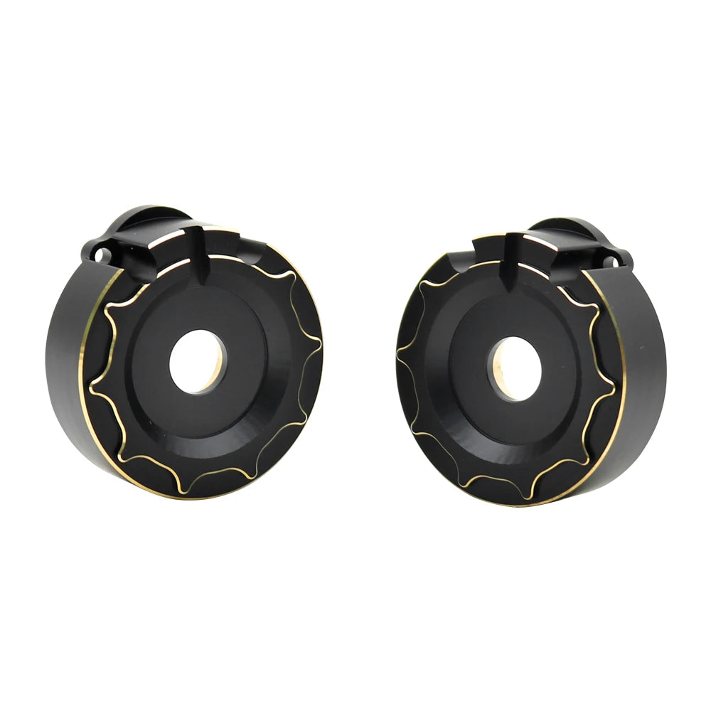 Portal Axle Housing Brass Black Steering Cup steering C Seat tie Rod Holder gear Cover servo Bracket For 1/10 Trx4 Trx6