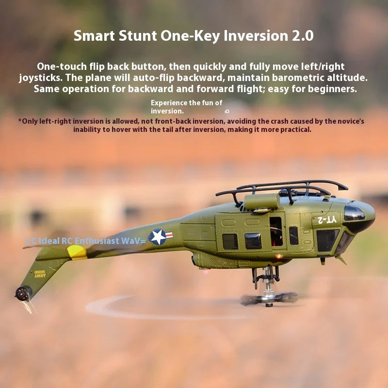 Yuxiang F07 intelligent version/F07V manual version UH1 Huey remote-controlled helicopter 3D stunt helicopter
