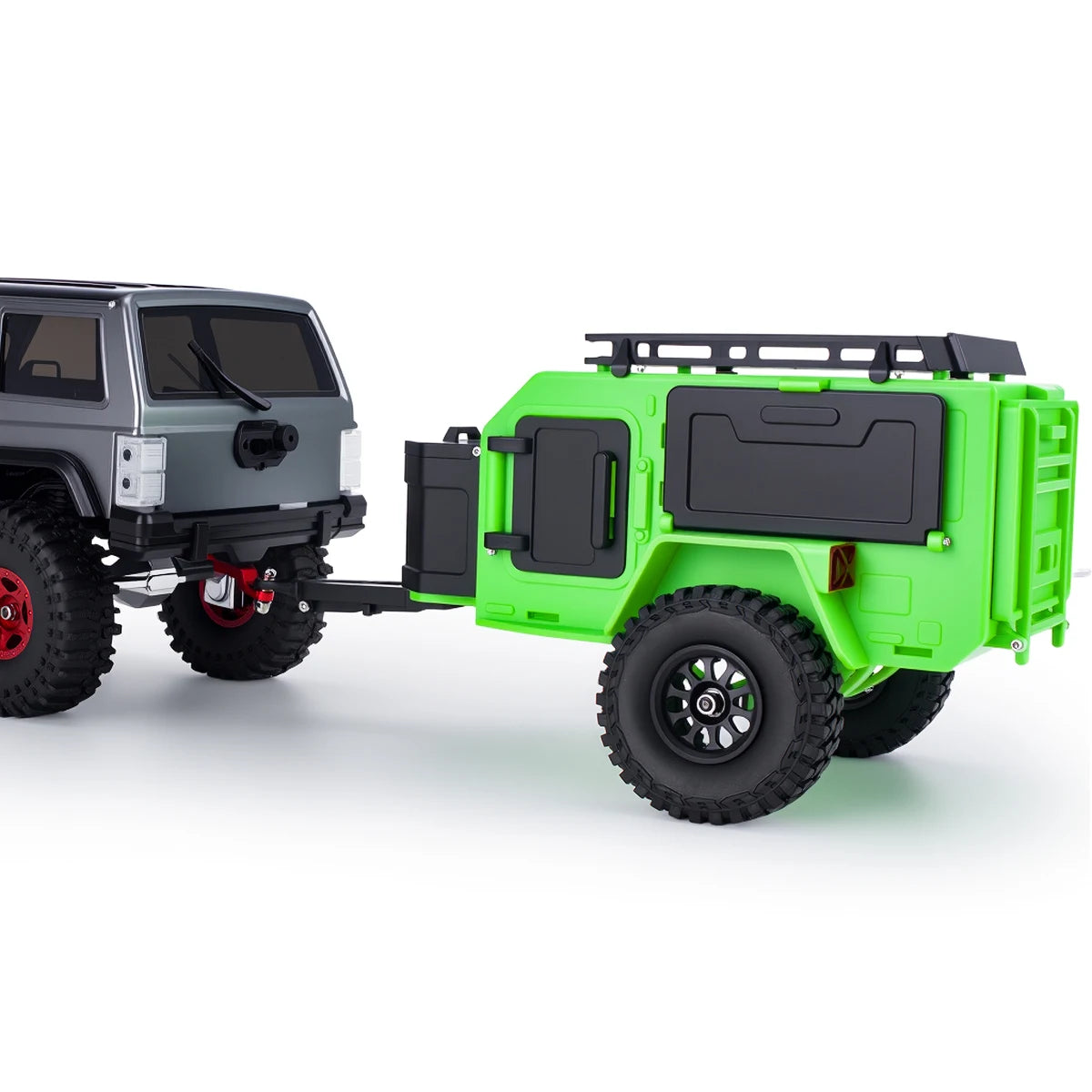 Plastic Off-Road Camping Trailer Motorhome RV Trailers with Stickers for 1/18 1/24 RC Crawler TRX4M SCX24 Decorative Parts