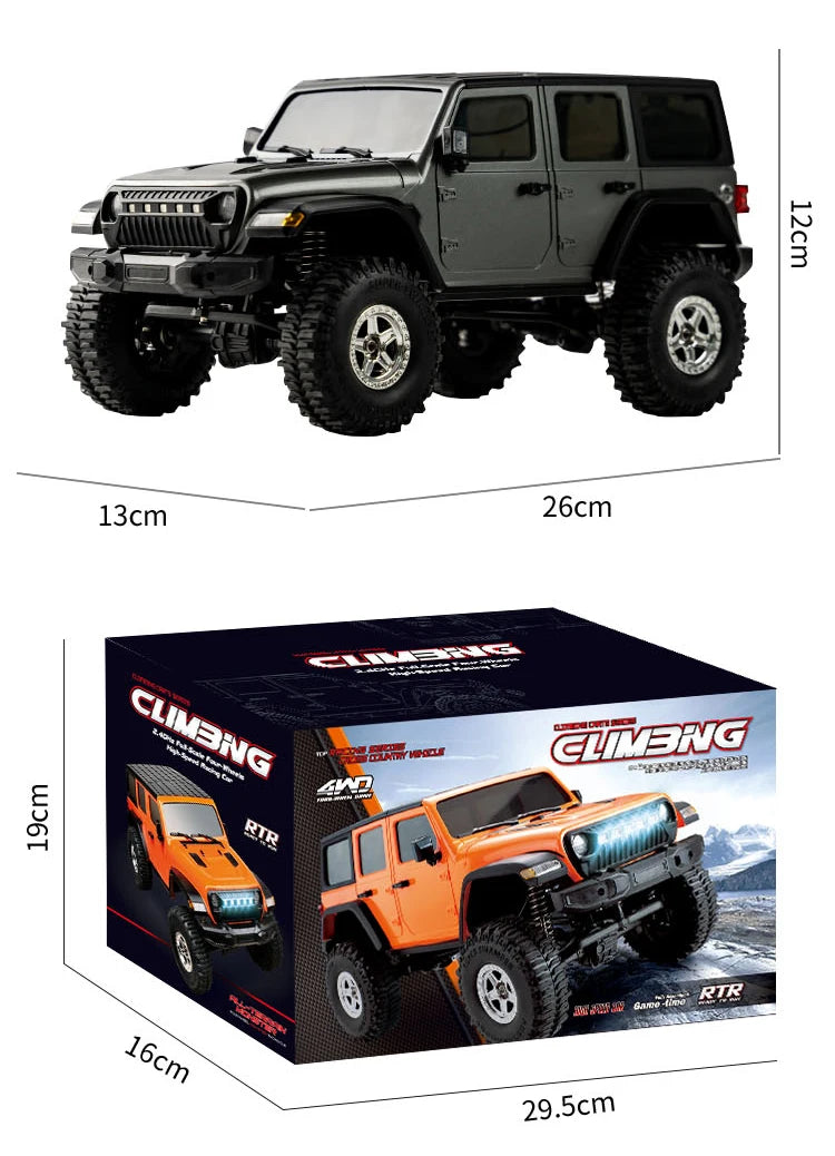 C8801 PRO/ C8801 1/18 RC Car With Light 2.4G 4WD Electric Climbing High-Speed Off-Road Vehicle Remote Control Toys For Kid Adult