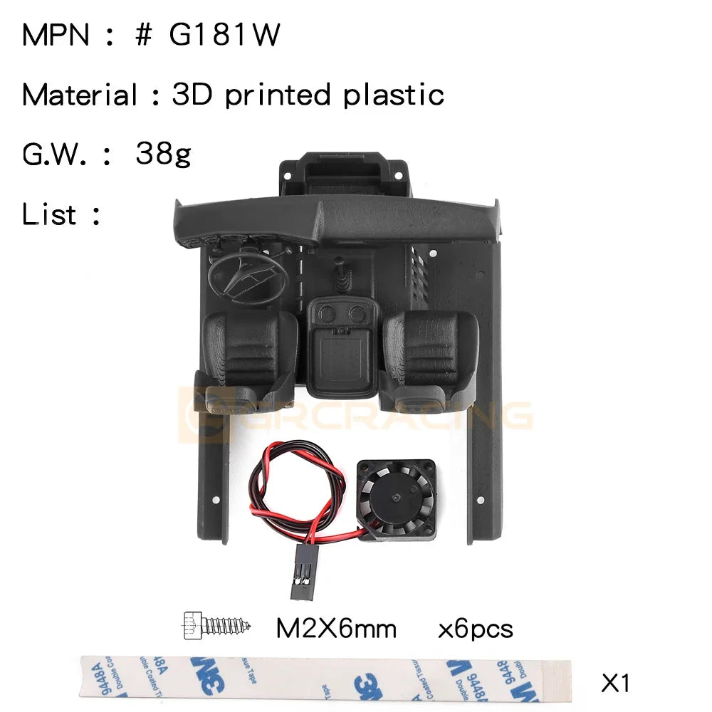 TRX4M 3D Printing Interior Seat and Fender for 1/18 RC Crawler Traxxas TRX-4M Car Chevrolet K10 Upgrade Parts