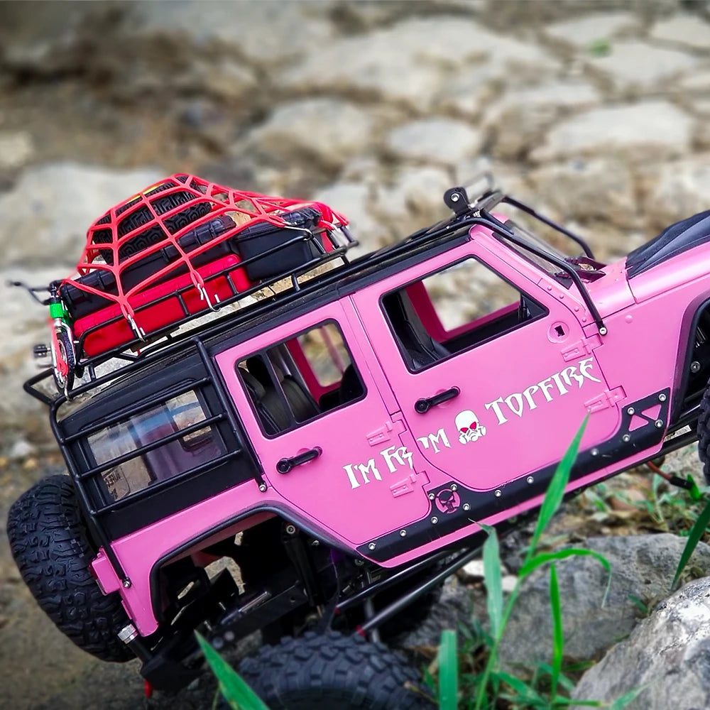 RED SPIDER Painted Cherokee Body 313mm 12.3" Wheelbase Plastic Car Shell for RC Crawler Axial SCX10 & SCX10 II 1/10  90046 90047