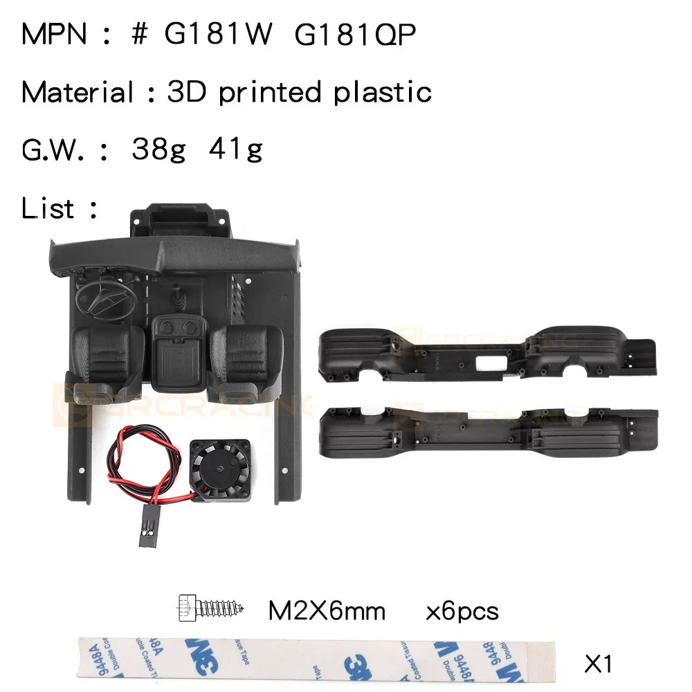TRX4M 3D Printing Interior Seat and Fender for 1/18 RC Crawler Traxxas TRX-4M Car Chevrolet K10 Upgrade Parts