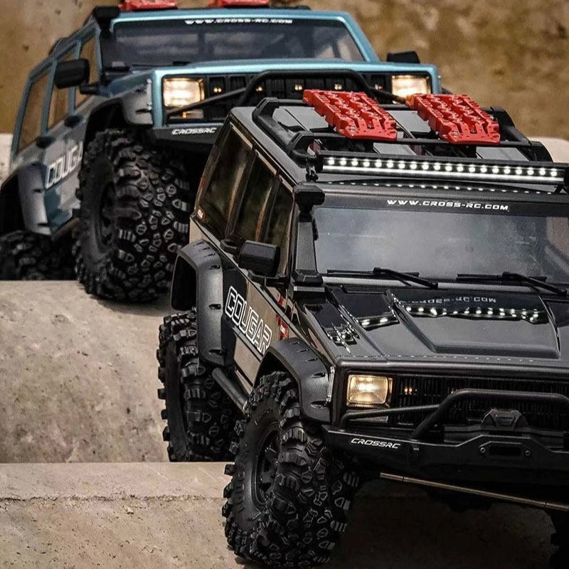 Cro 1/8 Rc Car Remote Control Electric Emo X2 Lion Differential Lock Dual Speed Door Bridge Climbing Off-Road Vehicle Model Gift