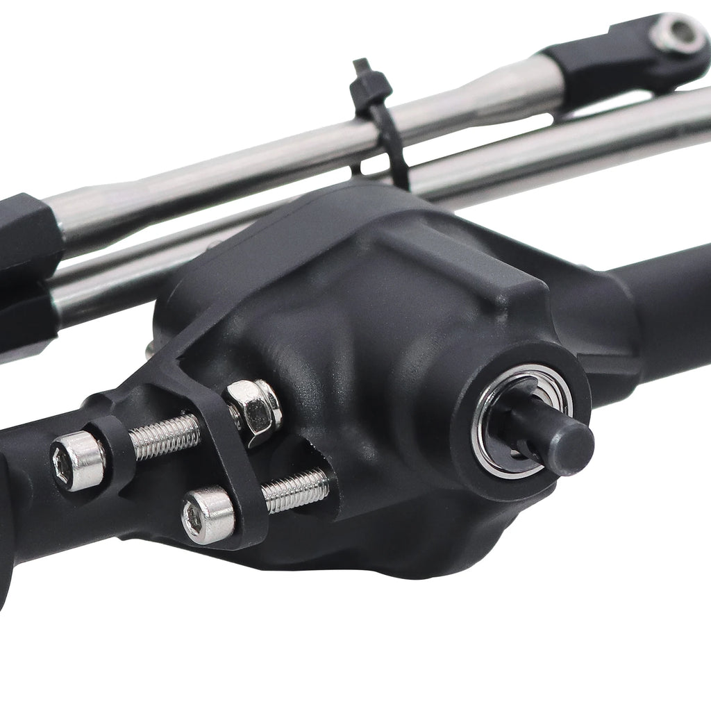 CNC Aluminum Front Rear Straight Axle One Piece Construction Offset  For 1/10 RC Crawler Axial SCX10 II Vanquish VS4-10 Chassis
