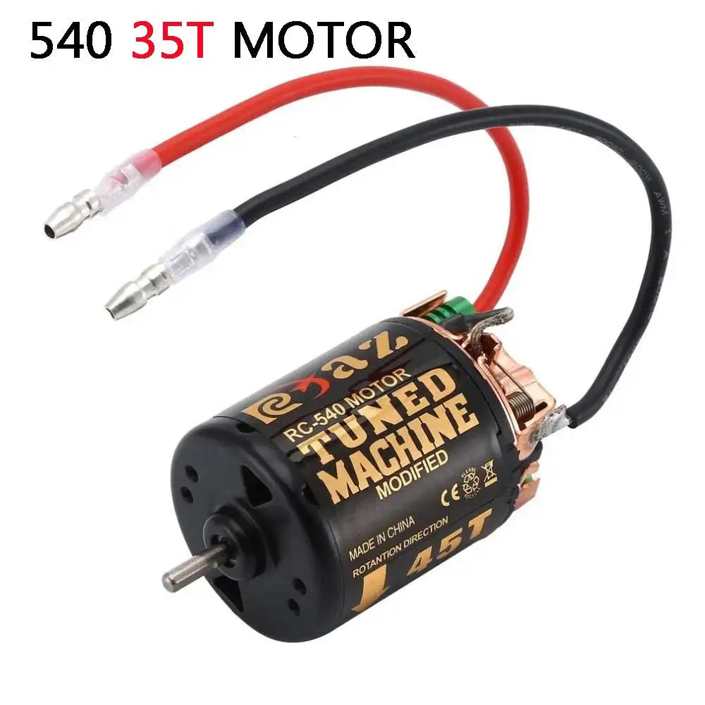 YSIDO 540 Combo Brushed Motor 55T 45T 35T 60A ESC for 1/10 Off-Road Rock Crawler Climbing RC Car Traxxas TRX4 Axial SCX10