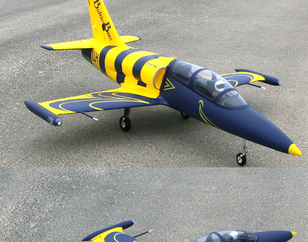 Flyfans L-39 Rc Airplane 64mm Edf Fixed Wing Jet With Retractable Landing Gear Navigation Lights 4s 6s Dual Power Hobby Aircraft
