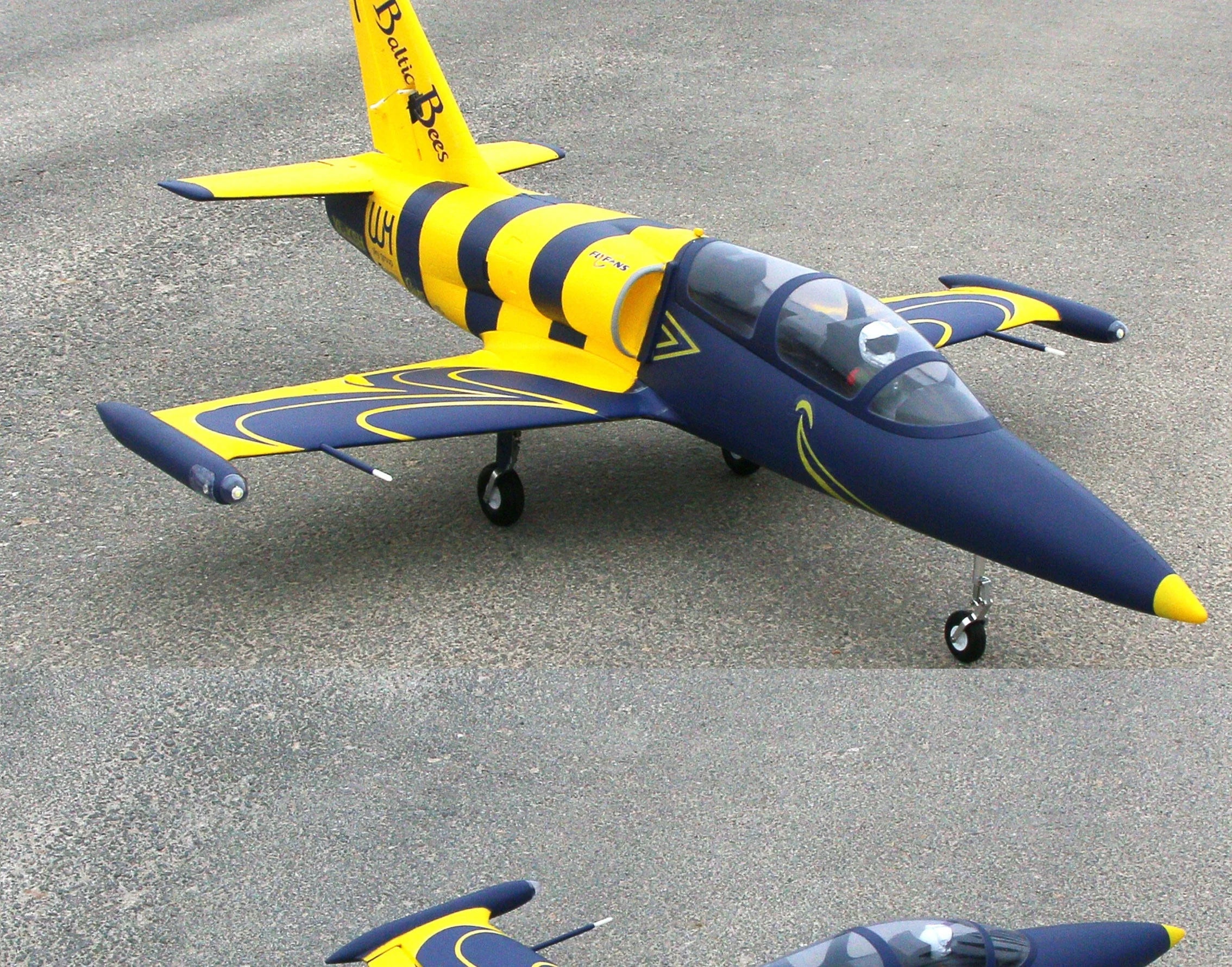 Flyfans L-39 Rc Airplane 64mm Edf Fixed Wing Jet With Retractable Landing Gear Navigation Lights 4s 6s Dual Power Hobby Aircraft