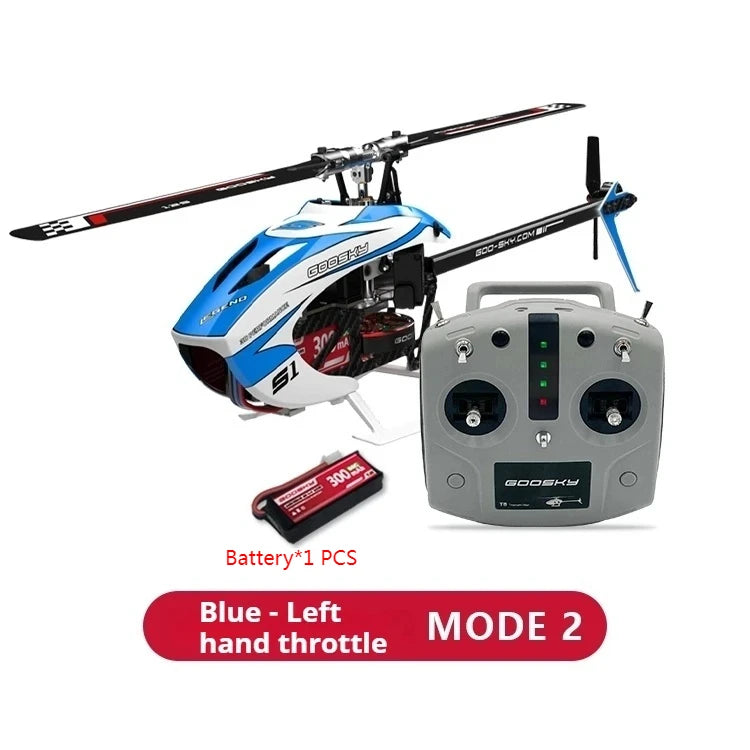 Hot Rc Goosky S1 Bnf/Rtf 6ch 3d Stunt Double Brushless Motor Direct Drive Motor Flybarless Direct-Drive Rc Helicopter Toy Gift