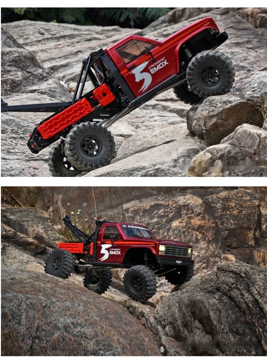New Crossrc Emo X5 Foc Brushless 1/8 Rc Remote Control Model Cars Off-Road Crawler 4wd Road Rescue Vehicle Children'S Toy Gift