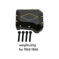 Portal Axle Housing Brass Black Steering Cup steering C Seat tie Rod Holder gear Cover servo Bracket For 1/10 Trx4 Trx6