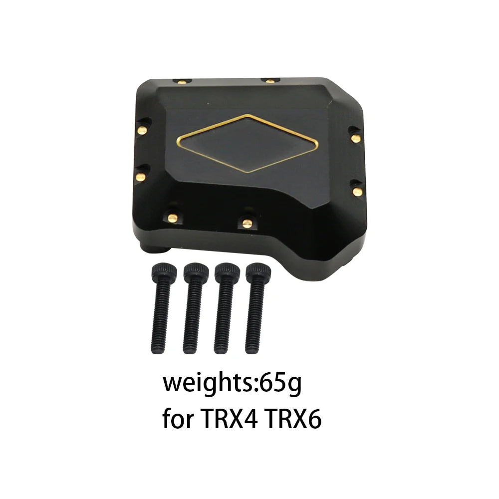 Portal Axle Housing Brass Black Steering Cup steering C Seat tie Rod Holder gear Cover servo Bracket For 1/10 Trx4 Trx6